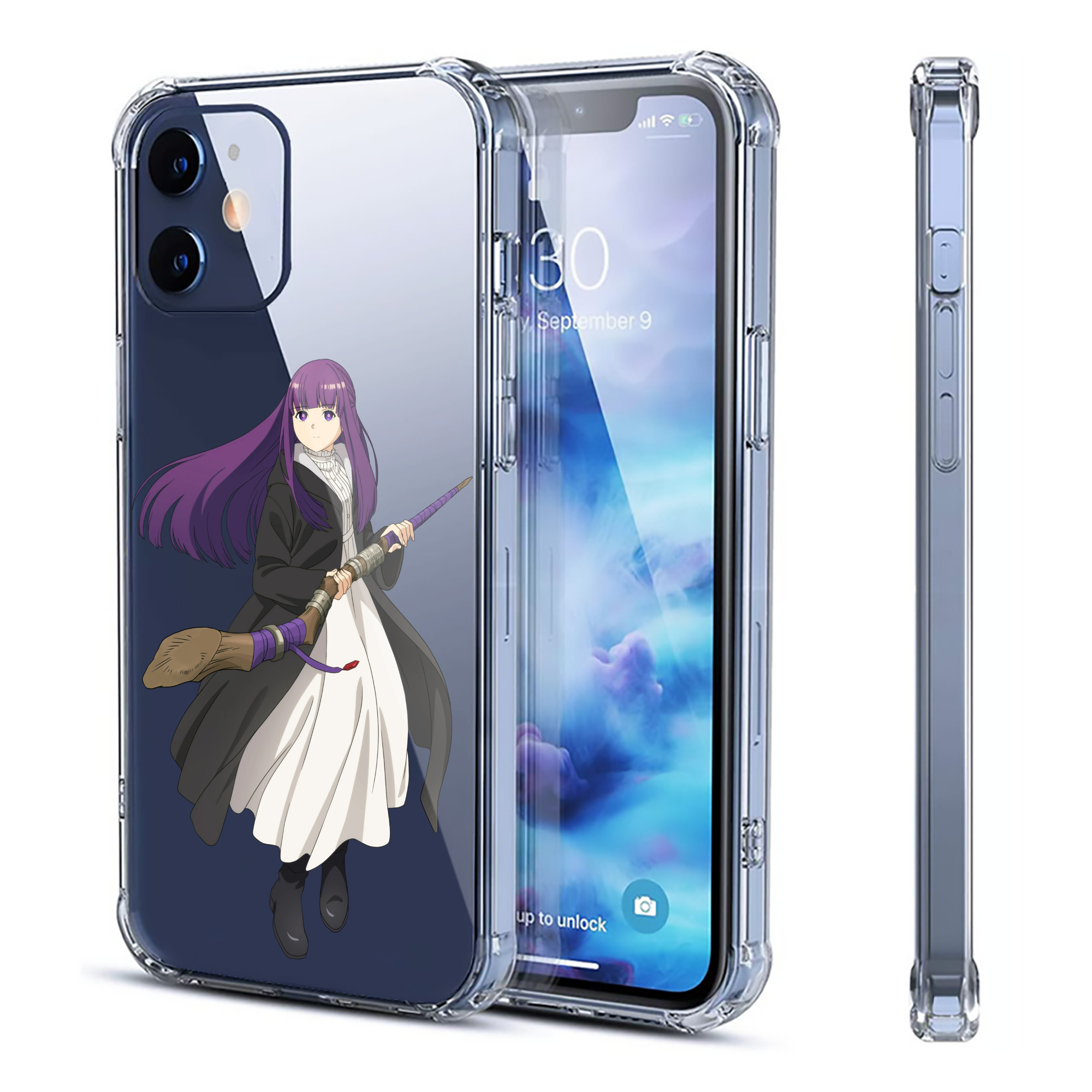 （画像用） 葬送のフリーレン Frieren 【iPhone 12シリーズ対応】透明スマホケース（クリアソフトケース）